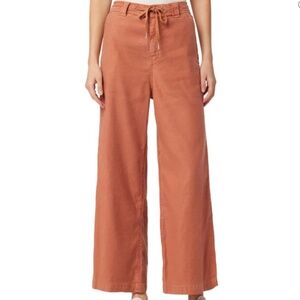 Hudson Drawstring Wide Leg Cropped Pants – Rust, Size 30